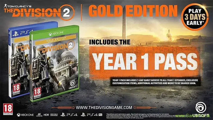 Tom Clancys - The Division 2 CZ (Gold Edition) (Xbox One)