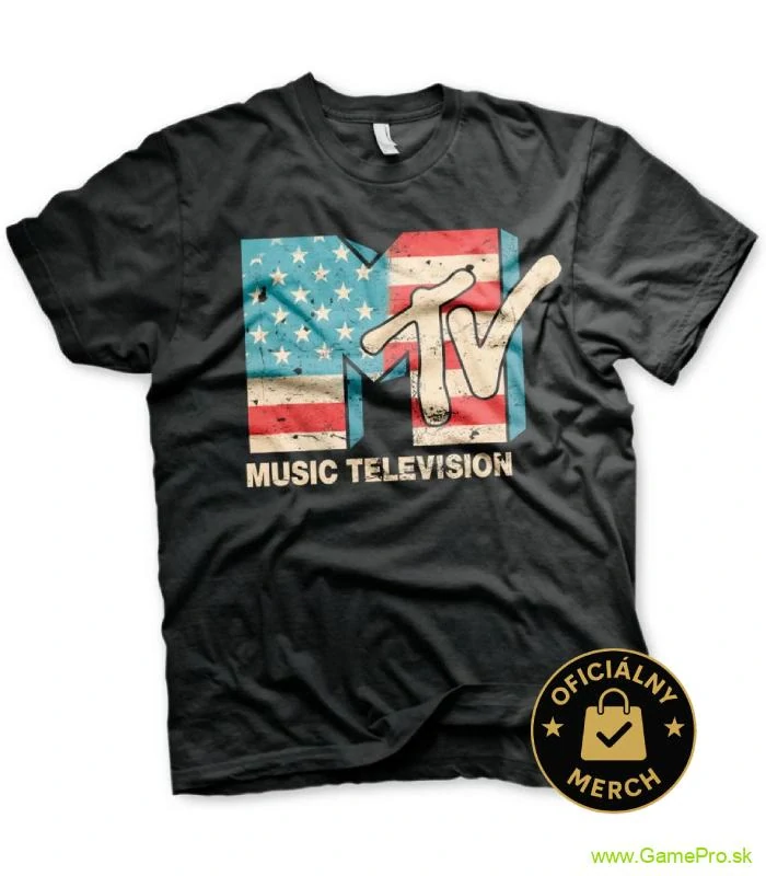 MTV Distressed USA Flag (tričko)