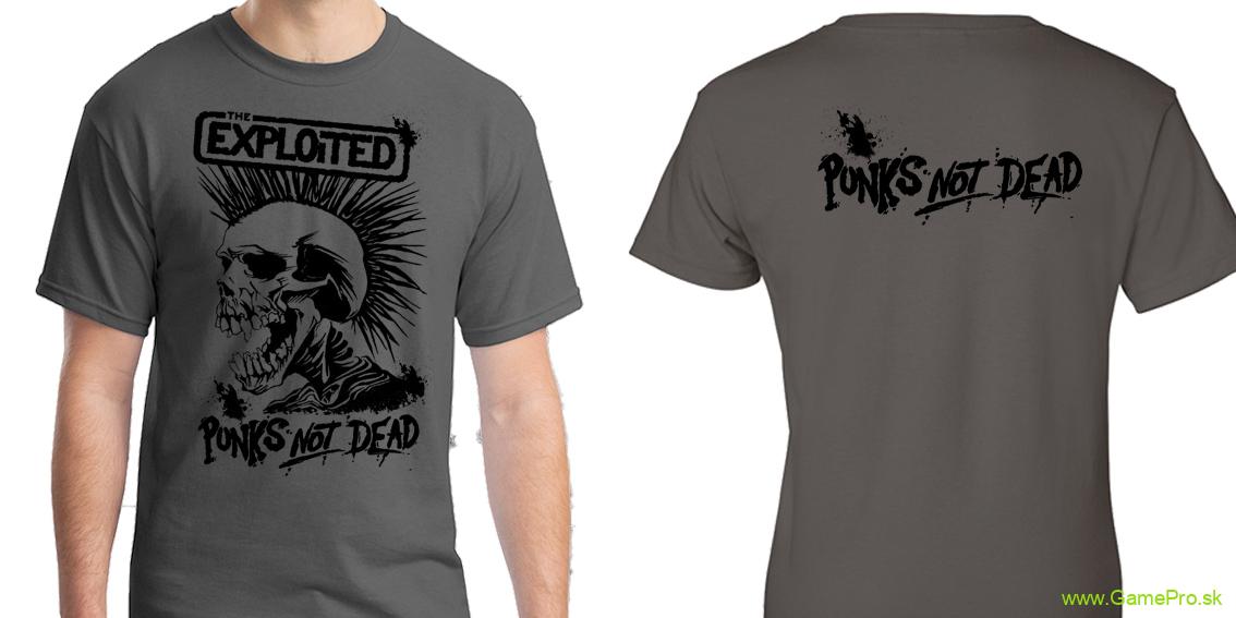 Exploited - Punks Not Dead (Anthracite) (tričko)