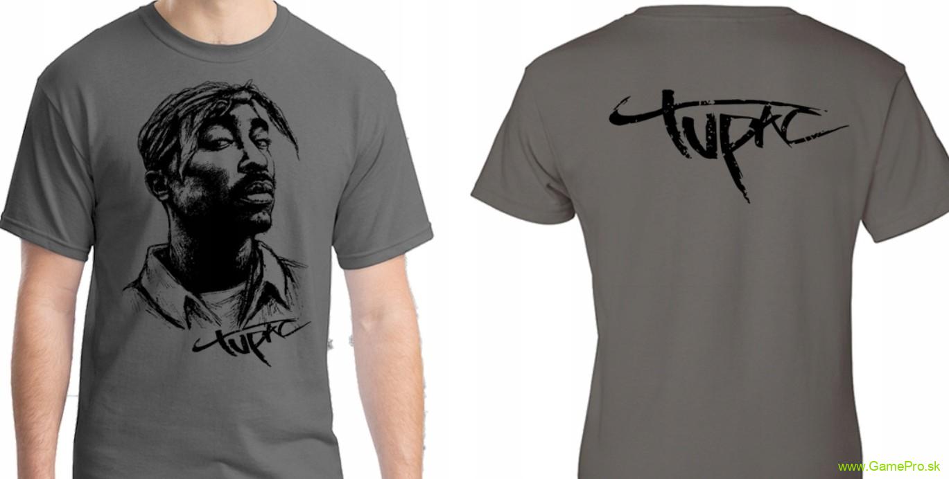Tupac - Signature Portrait (Anthracite) (tričko)