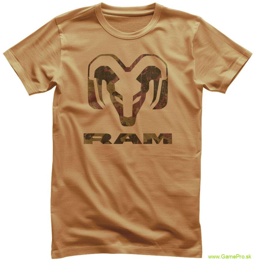 RAM Trucks - Vintage Camo Logo (tričko)