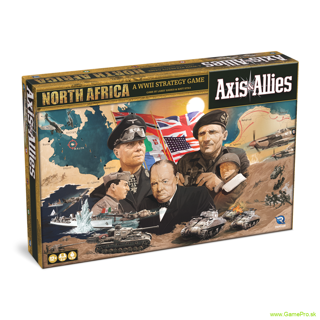 Avalon Hill stolová hra Axis and Allies North Africa (English Version)
