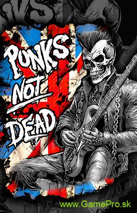 Punks Not Dead - Guitar (vlajka)