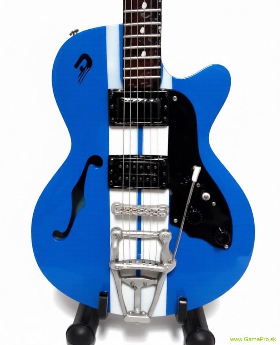 Mike Campbell Tom Petty – Blue Racing Stripes (miniatúra gitary)