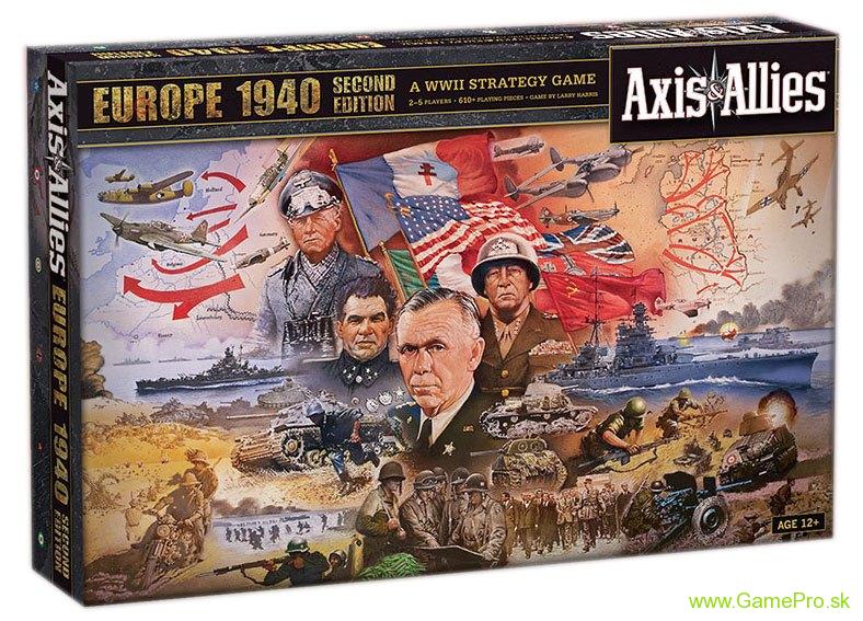 Avalon Hill stolová hra Axis and Allies Europe 1940 2nd Edition (English Version)