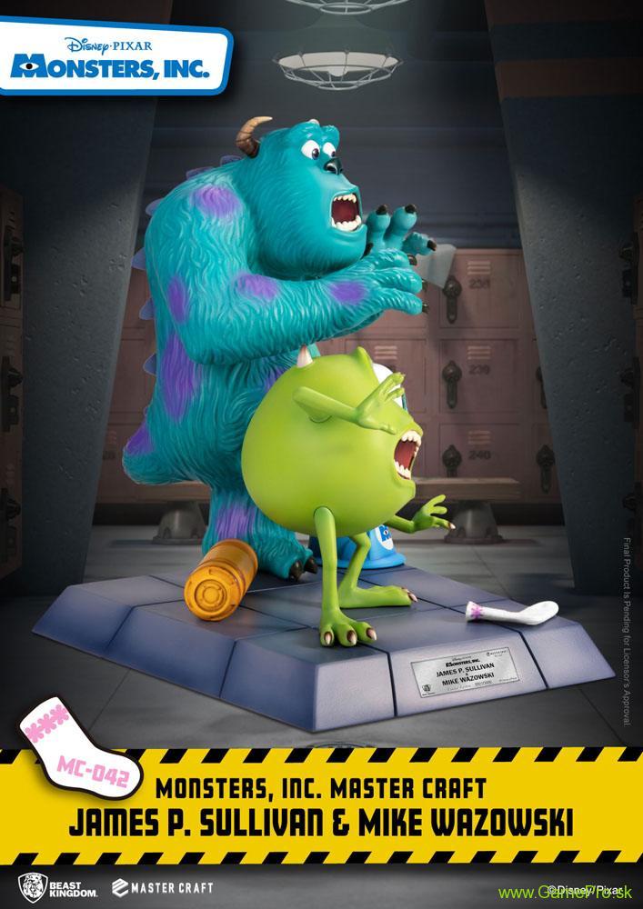 Monsters Inc. Master Craft socha James P. Sullivan and Mike Wazowski 34 cm
