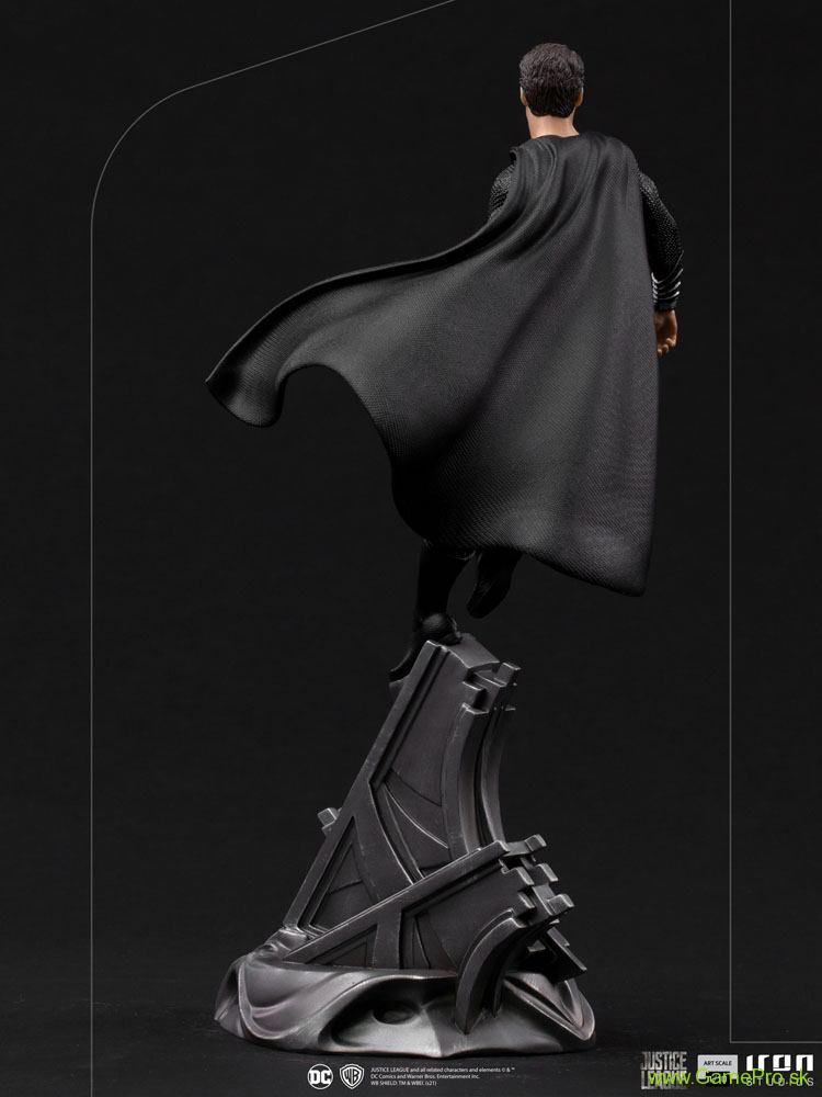 Zack Snyders Justice League Art Scale socha 1/10 Superman Black Suit 30 cm