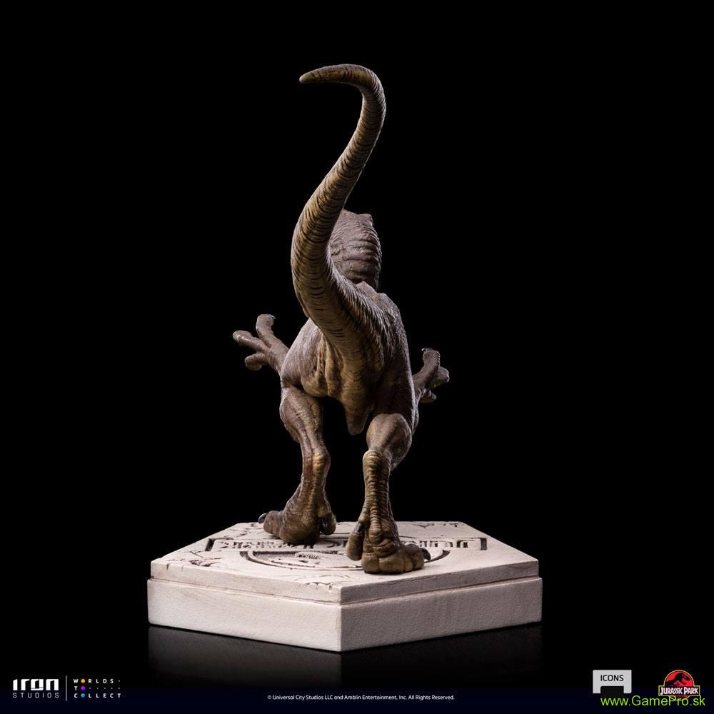 Jurassic World Icons socha Velociraptor A 9 cm