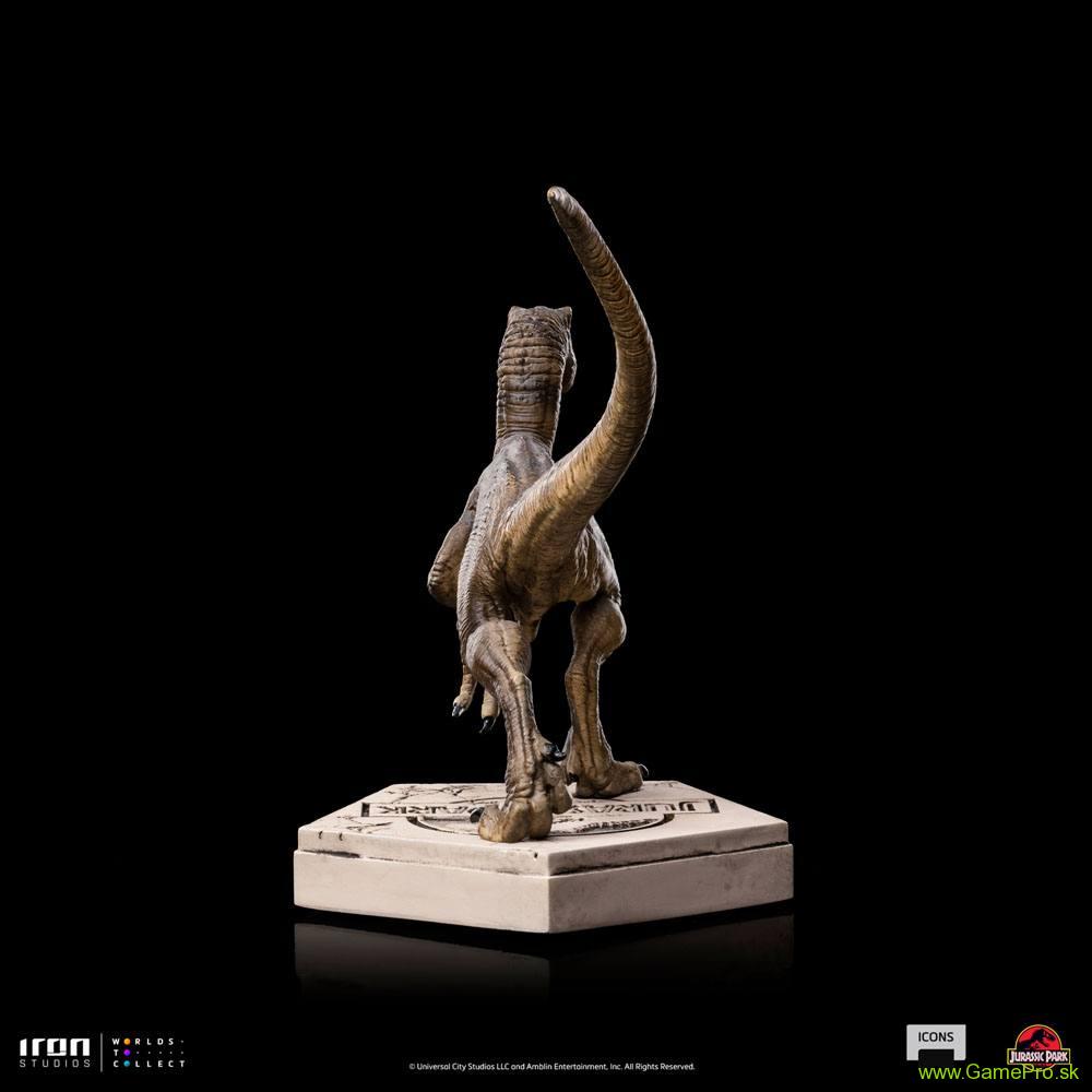 Jurassic World Icons socha Velociraptor B 9 cm