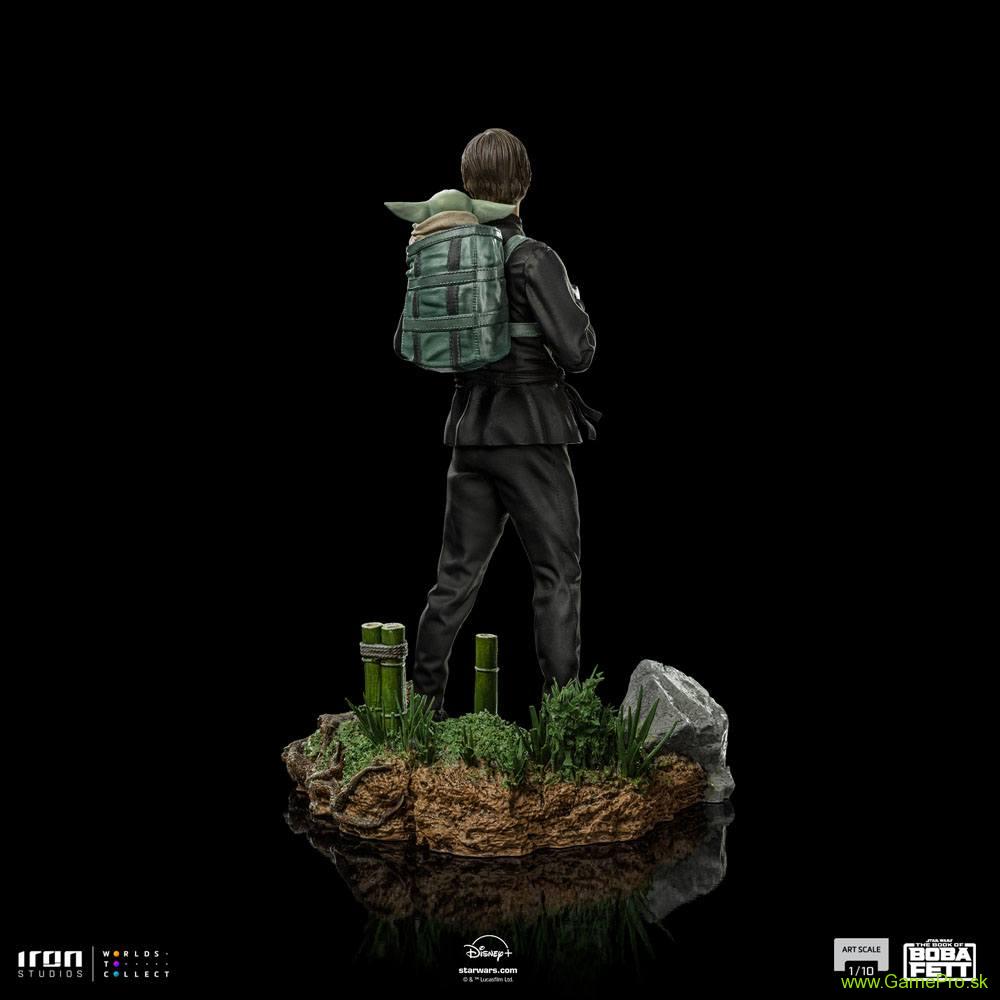 Star Wars Book of Boba Fett Art Scale socha 1/10 Luke Skywalker and Grogu Training 20 cm
