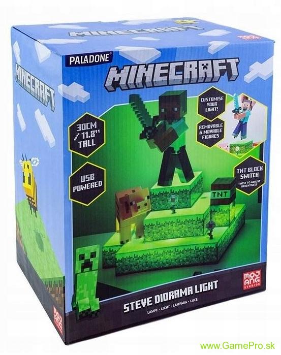 Minecraft Diorama Light Steve 30 cm