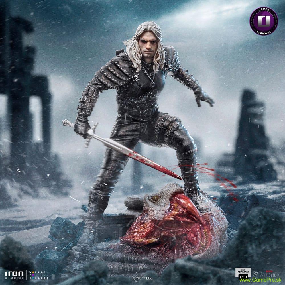 Witcher BDS Art Scale socha 1/10 Geralt of Rivia 33 cm