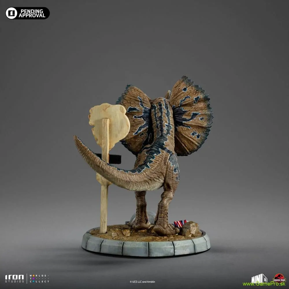 Jurassic Park Mini Co. PVC socha Dilophosaurus 12 cm