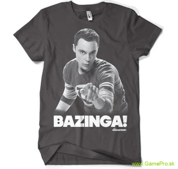 Big Bang Theory Sheldon Says Bazinga (tričko)