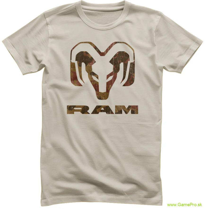 RAM Trucks - Vintage Camo Logo (tričko)