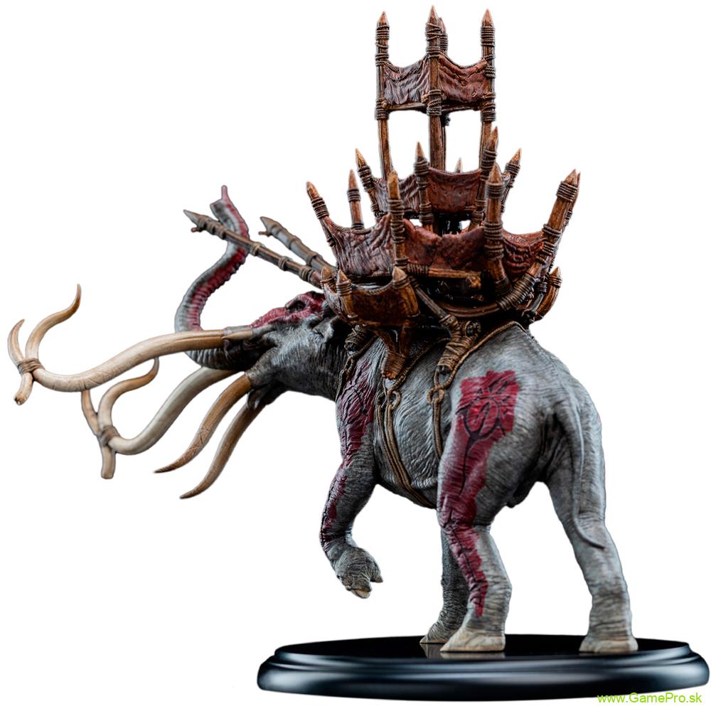 Lord of the Rings Mini socha Mumak in Battle 17 cm