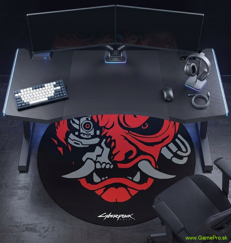 Podložka pod stoličku Cyberpunk 2077 Samurai Rock Legend