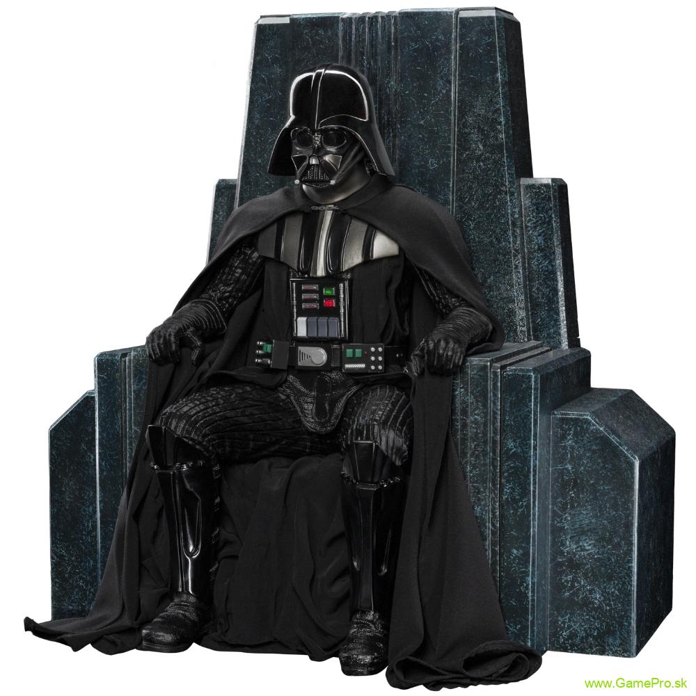 Star Wars Art Scale socha 1/10 Darth Vader on Throne 18 cm