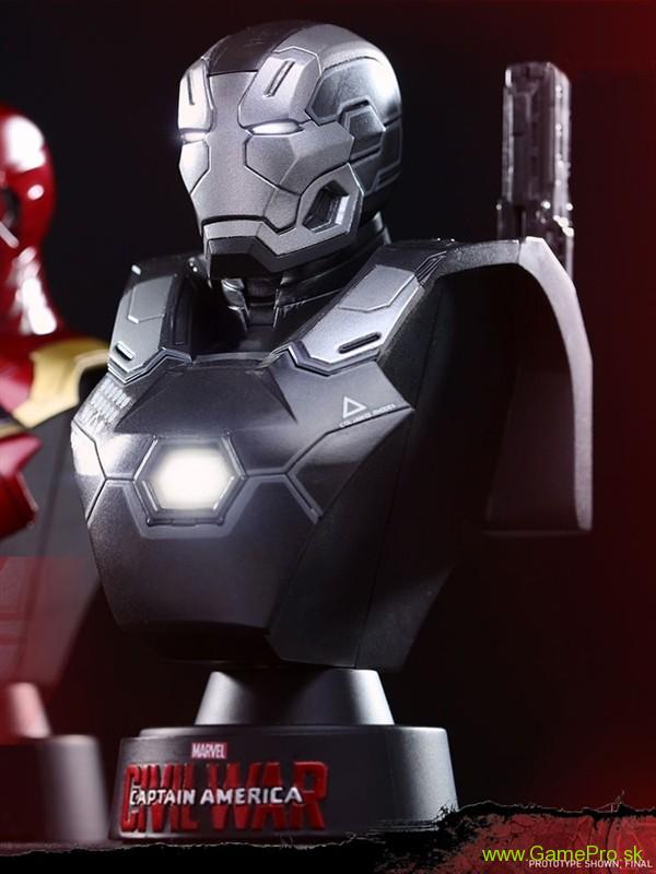 Captain America Civil War busta 1/6 War Machine Mark III 11 cm