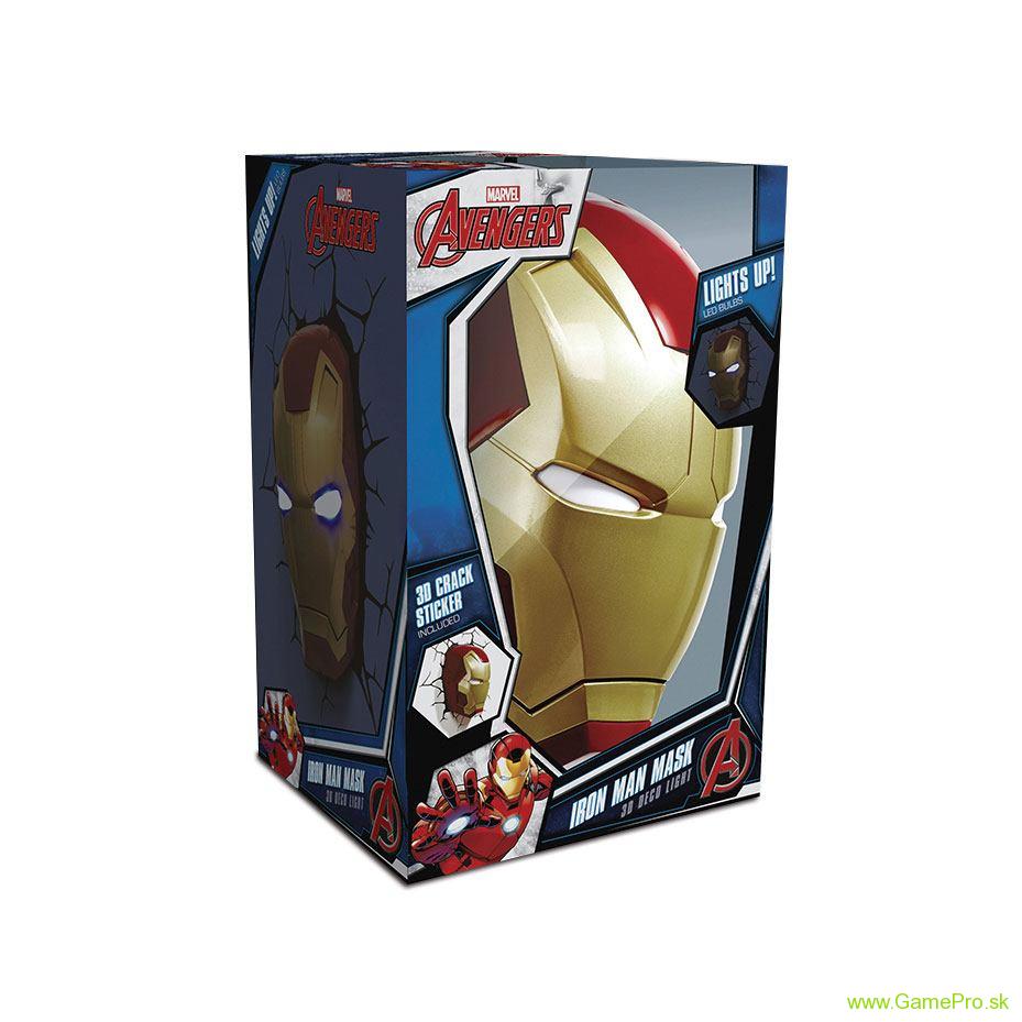 Marvel 3D LED lampa Iron Man