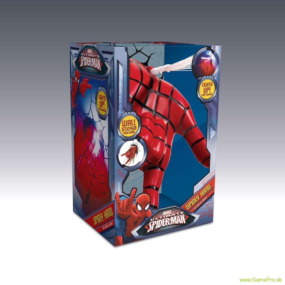 Marvel 3D LED lampa Spiderman Hand