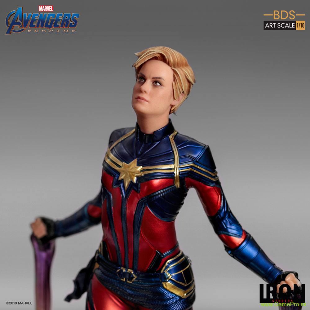 Avengers Endgame BDS Art Scale socha 1/10 Captain Marvel 26 cm