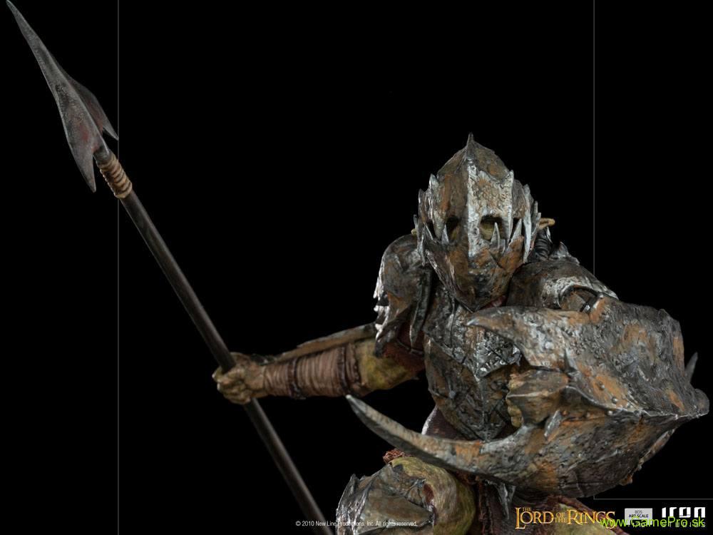 Lord Of The Rings BDS Art Scale socha 1/10 Armored Orc 20 cm