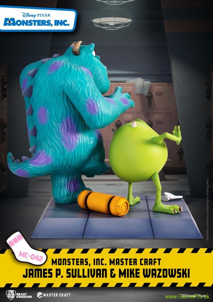 Monsters Inc. Master Craft socha James P. Sullivan and Mike Wazowski 34 cm