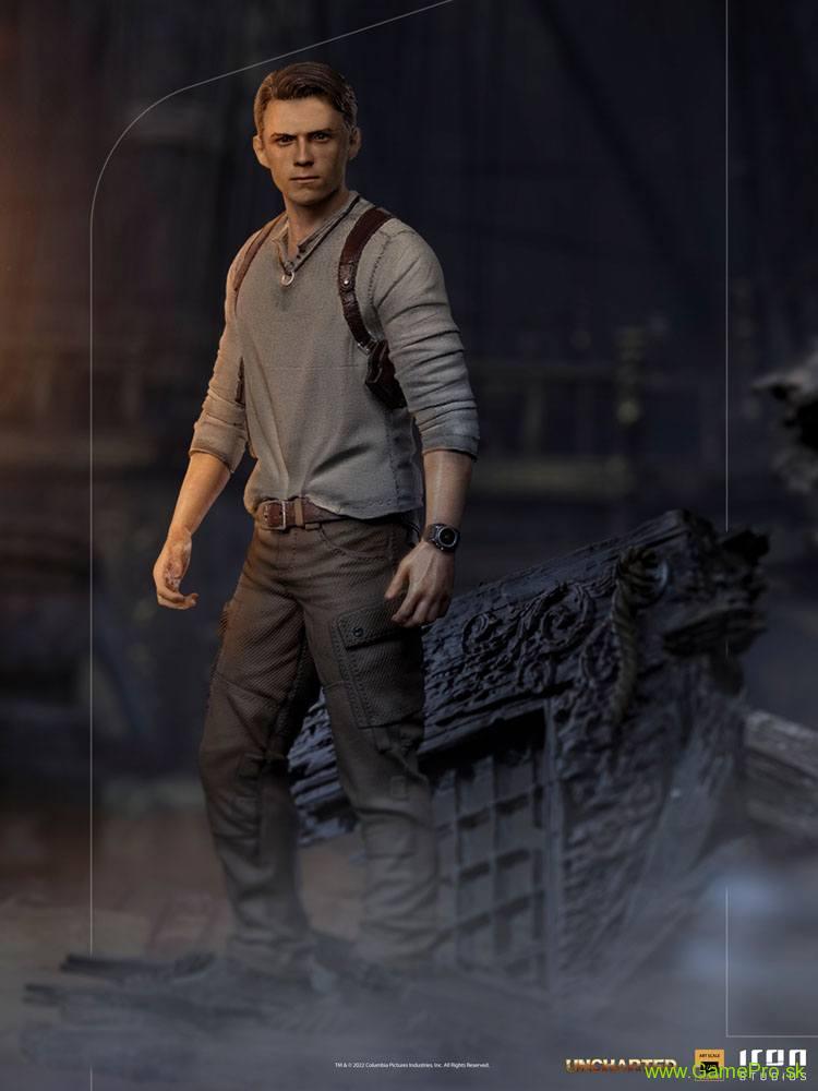 Uncharted Movie Deluxe Art Scale socha 1/10 Nathan Drake 22 cm