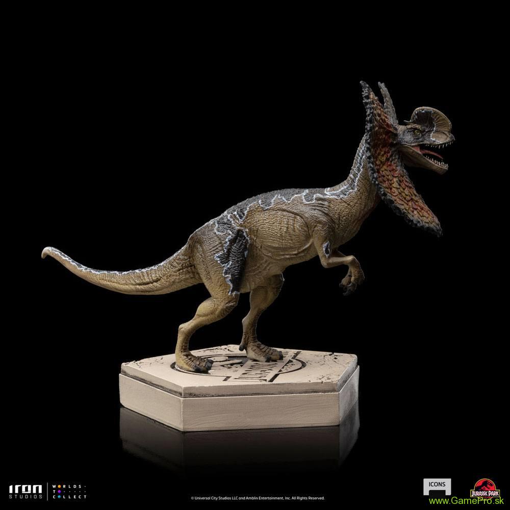 Jurassic World Icons socha Dilophosaurus 9 cm