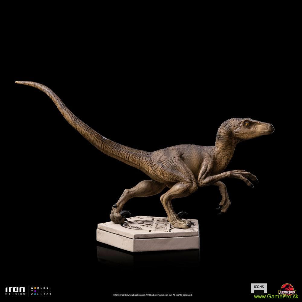 Jurassic World Icons socha Velociraptor B 9 cm