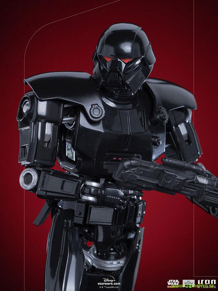 Star Wars The Mandalorian BDS Art Scale socha 1/10 Dark Trooper 24 cm