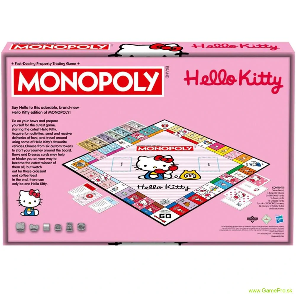 Hello Kitty stolová hra Monopoly (English Version)