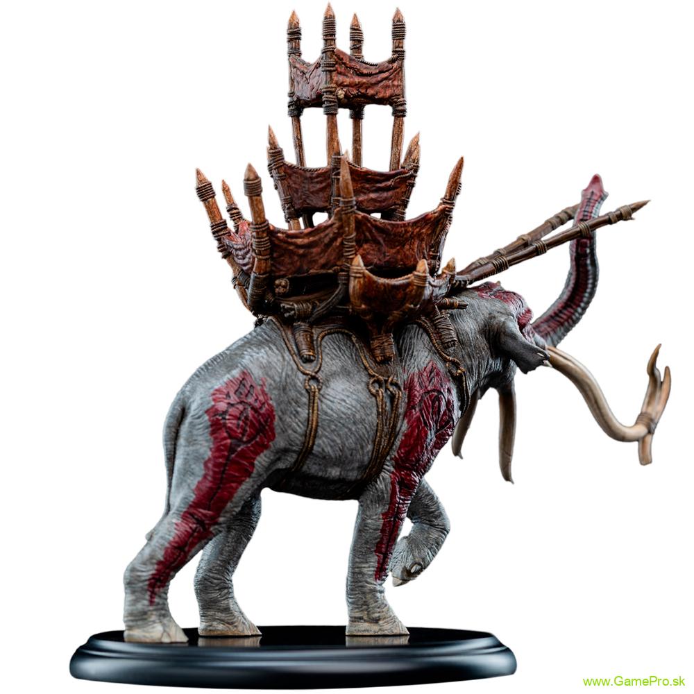 Lord of the Rings Mini socha Mumak in Battle 17 cm