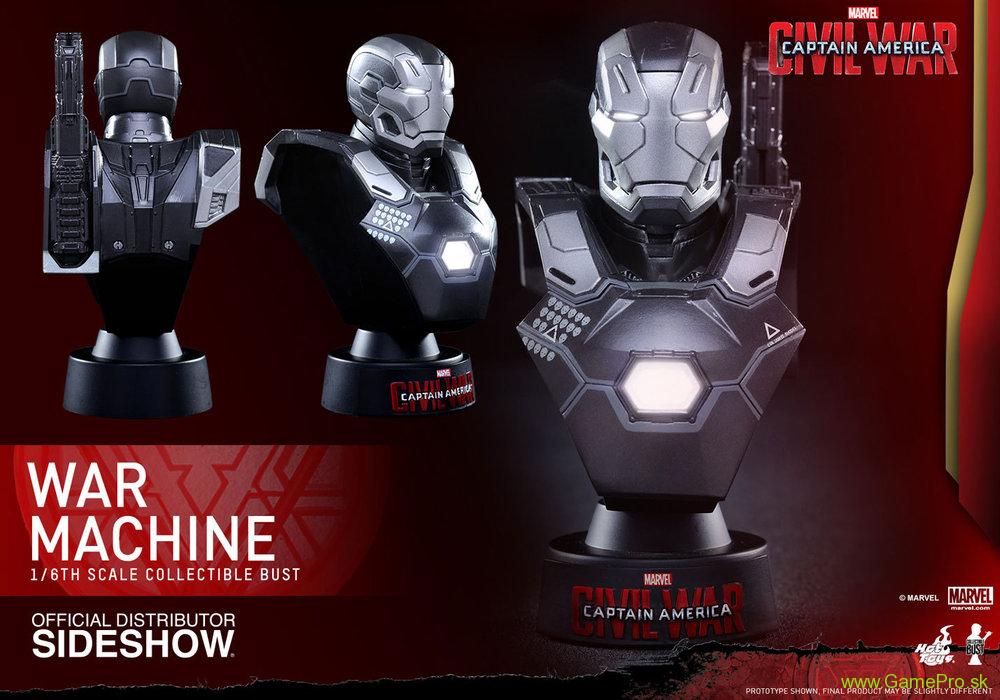 Captain America Civil War busta 1/6 War Machine Mark III 11 cm