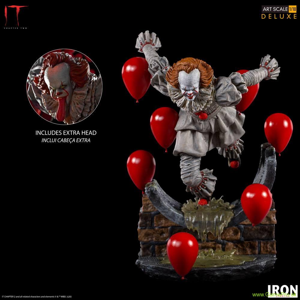 It Chapter Two Deluxe Art Scale socha 1/10 Pennywise 21 cm