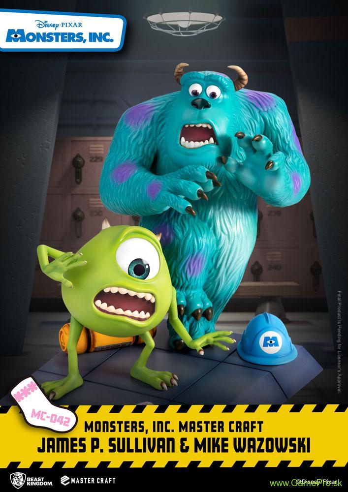 Monsters Inc. Master Craft socha James P. Sullivan and Mike Wazowski 34 cm