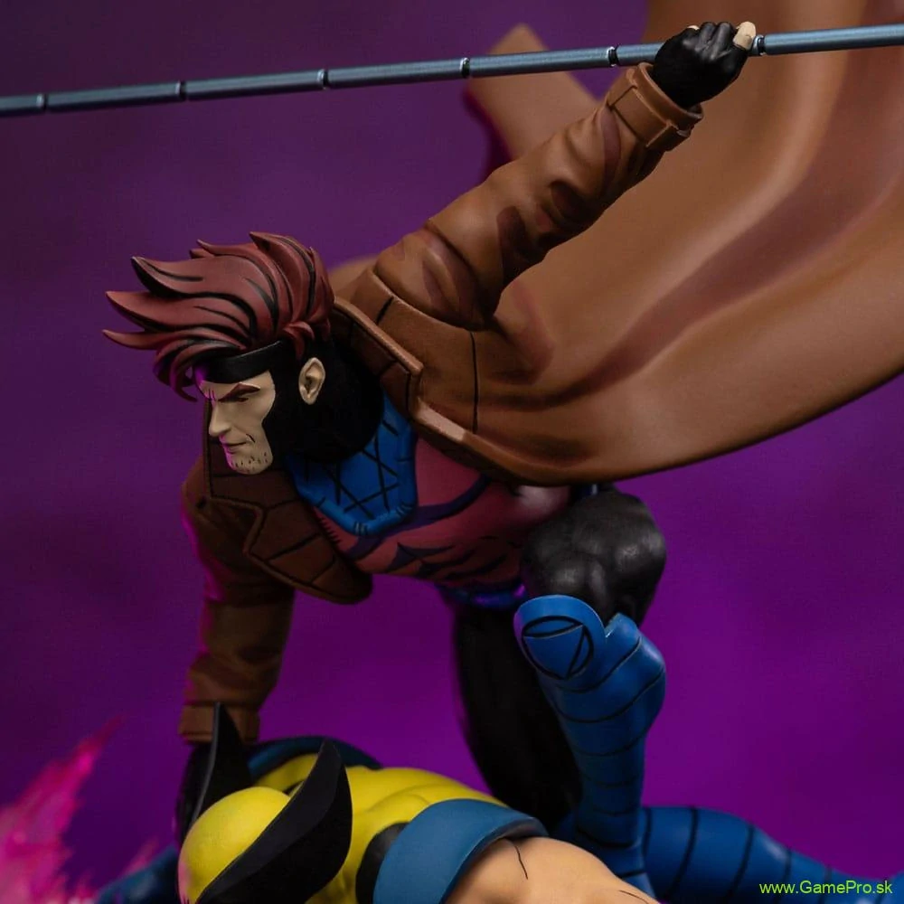 Marvel Deluxe Art Scale socha 1/10 X-Men 97 Gambit and Wolverine 29 cm