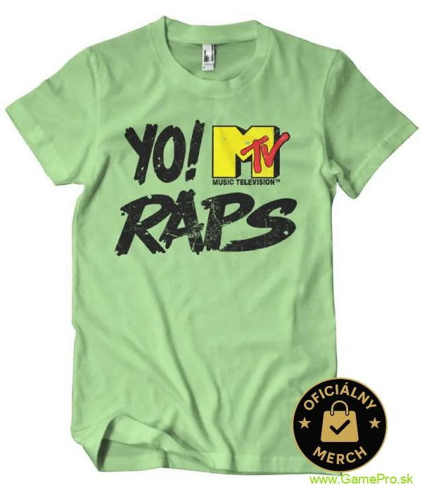 MTV Yo! Raps Distressed Logo (tričko)