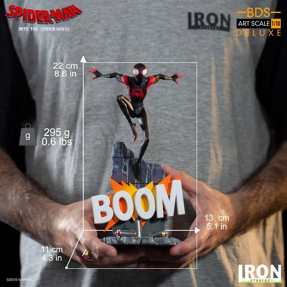 Spider-Man - Into the Spider-Verse BDS Art Scale Deluxe socha 1/10 Miles Morales 22 cm