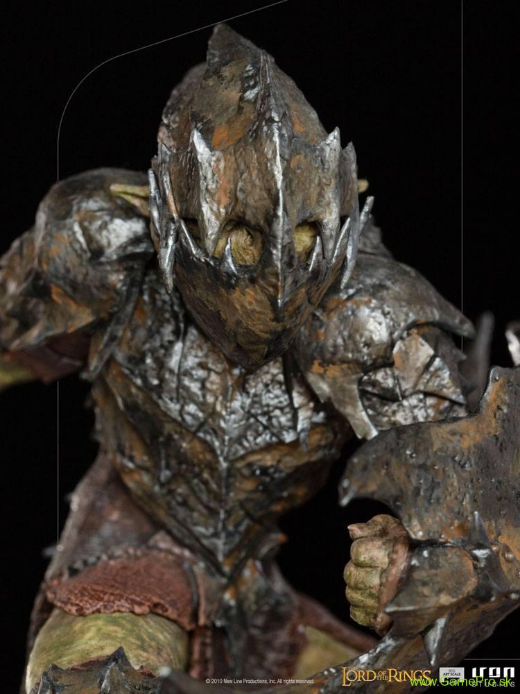 Lord Of The Rings BDS Art Scale socha 1/10 Armored Orc 20 cm