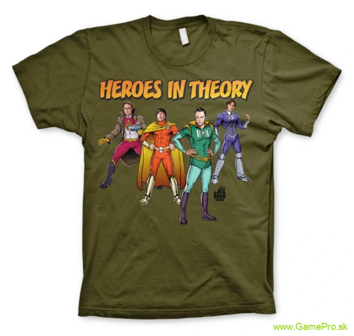 Big Bang Theory Heroes In Theory (tričko)