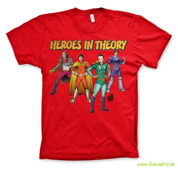Big Bang Theory Heroes In Theory (tričko)