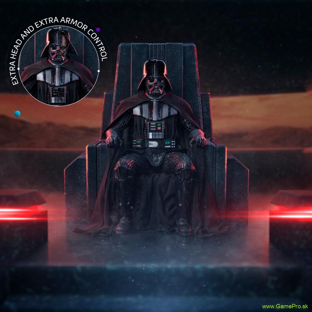 Star Wars Art Scale socha 1/10 Darth Vader on Throne 18 cm