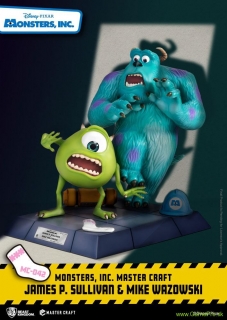 Monsters Inc. Master Craft socha James P. Sullivan and Mike Wazowski 34 cm