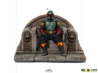 Star Wars The Mandalorian Deluxe Art Scale socha 1/10 Boba Fett on Throne 18 cm