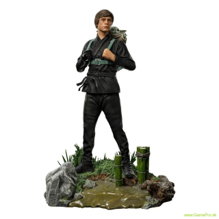 Star Wars Book of Boba Fett Art Scale socha 1/10 Luke Skywalker and Grogu Training 20 cm