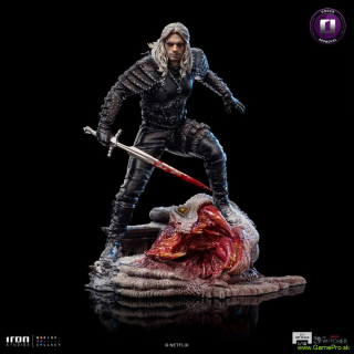 Witcher BDS Art Scale socha 1/10 Geralt of Rivia 33 cm