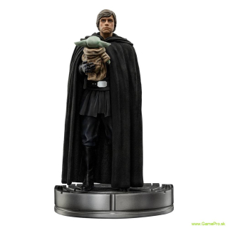 Star Wars The Mandalorian Art Scale socha 1/10 Luke Skywalker and Grogu 21 cm