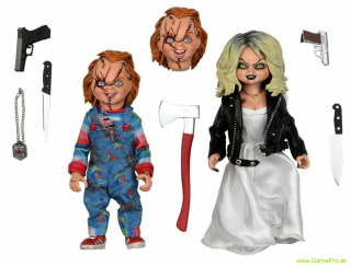 Bride of Chucky Clothed akčné figúrky 2-Pack Chucky and Tiffany 14 cm